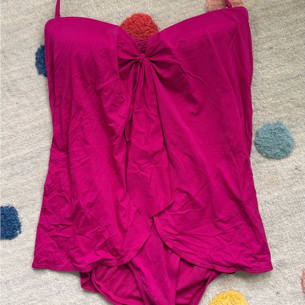 Ralph Lauren Fuchsia One-Piece Swimsuit
